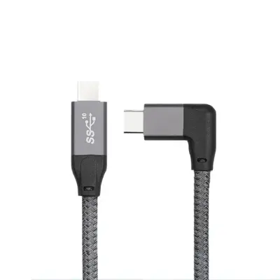 100W USB-C na USB-C kabel s kotnim priključkom, 20Gbps, 4K video  1,5 m