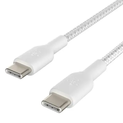 Belkin, Paket 2 USB-C na USB-C Power Delivery 60W kablov za hitro polnjenje 2m, Bela
