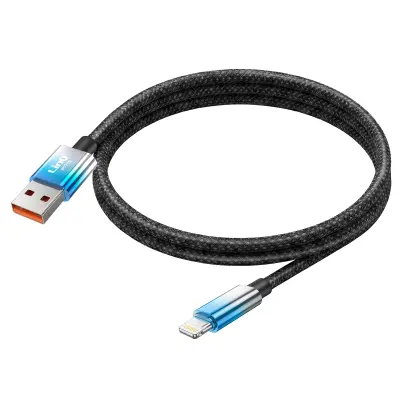 LinQ, Lightning v USB Kabel za Polnjenje 15W z LED Zaslonom 1.2m, Modra