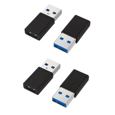 USB 3.0 Type-C ženski na USB-A moški adapter, hitro polnjenje, 5Gbps Black