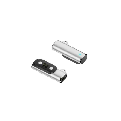Magnetni polnilni adapter združljiv z MOJO2 slušalkami, 4PIN aluminij (2-pack) Silver