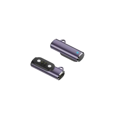 Magnetni polnilni adapter združljiv z MOJO2 slušalkami, 4PIN aluminij (2-pack) Purple