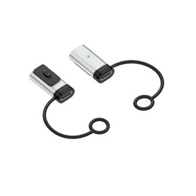 Type-C Magnetic Charging Adapter za Xiaomi in Redmi, 2-pack, aluminij Silver