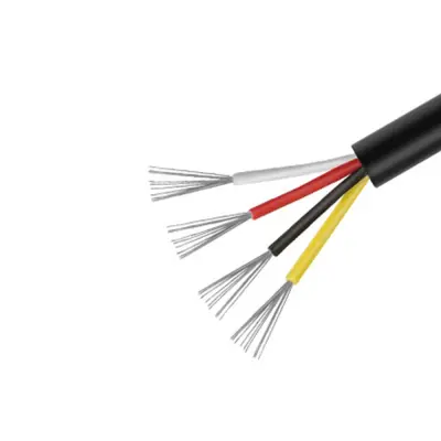 Črna UL2464 18AWG 4-žilna večžilna žica - 5 metrov