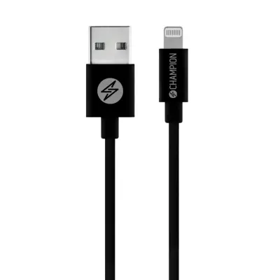 Kabel USB-A na Lightning, 1 m, črne barve