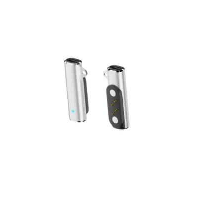 2-Pack Magnetic Type-C Charging Adapter za Bodian X6 in 4-pin slušalke Silver