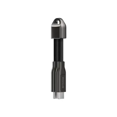 Nomad, USB-C na USB-C kabel 240W z obeskom, Siva