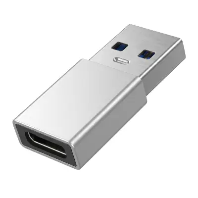 Blue Star, Adapter USB-C Ženski v USB 3.0 Moški Visoka Hitrost 5Gbps, Srebrna