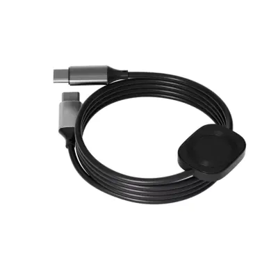 2-v-1 100W magnetni brezžični polnilni kabel z Apple Watch Black