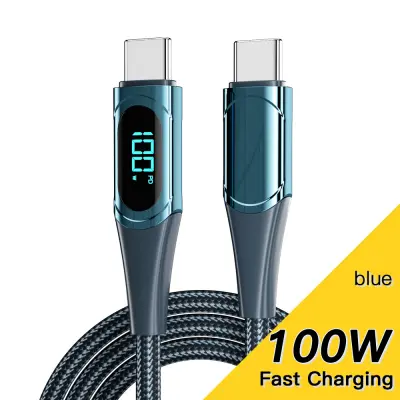 Kompatibilna podatkovna kabel za Huawei prenosnike, 100W, 1m, modra Blue