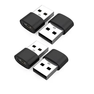 Komplet 4x USB na USB-C adapterjev – Type-C v USB-A, USB 2.0 polnjenje in podatki Black