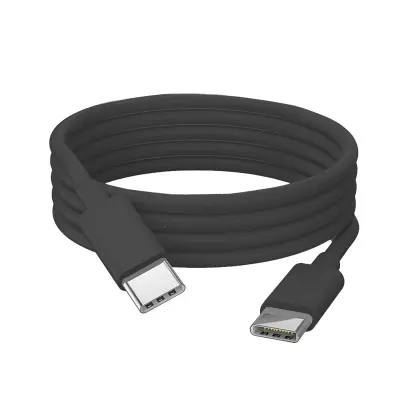 USB C na USB C kabel za hitro polnjenje 60W in prenos podatkov, vzdržljiv, dolžina 1.8 m, črn