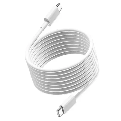 USB-C na USB-C kabel za hitro polnjenje 40W za telefon/prenosnik, Bela
