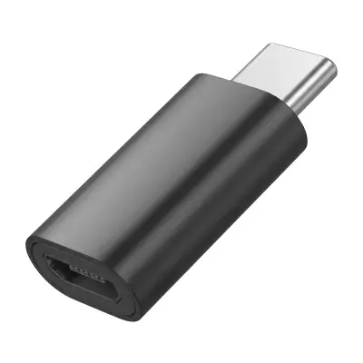 Blue Star, OTG Pretvornik iz Ženskega Micro-USB v Moški USB-C Adapter, Črna