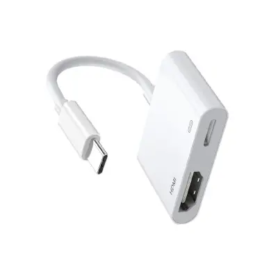 Type-C 2-v-1 AV adapter s HDMI 4K@60Hz in SD/TF čitalcem