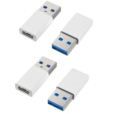 USB 3.0 Type-C ženski na USB-A moški adapter, hitro polnjenje, 5Gbps White