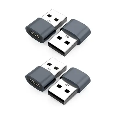 Komplet 4x USB na USB-C adapterjev – Type-C v USB-A, USB 2.0 polnjenje in podatki Gray