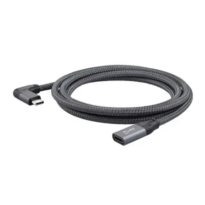 100W USB-C Podaljšek - 20Gbps Prenos Podatkov & 4K Video - Pravi Kot