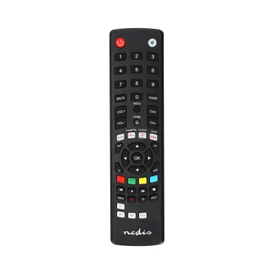 Nedis, Predprogramiran univerzalni daljinski upravljalnik za TV s tipkami za pretakanje, Črna