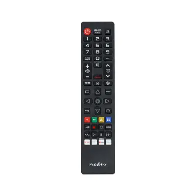 Nedis, Predprogramiran nadomestni daljinski upravljalnik za TV LG, 1 naprava s pretakanjem, Črna