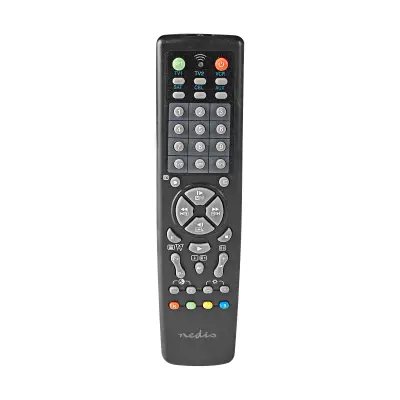 Nedis, Predprogramiran univerzalni daljinski upravljalnik 10-v-1 za TV in večpredstavnostne naprave, Črna
