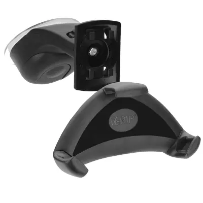 iGRIP, Podpora za avto 360° z razponom Smart Grip'R za telefon, Črna