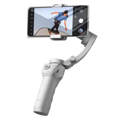 XO, Stabilizirano selfie palico s sledenjem obraza – za pametni telefon in stojalo, Svetlo siva