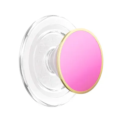 PopSockets, Premium PopGrip držalo, okrogel enamel motiv, trdna pritrditev, Roza