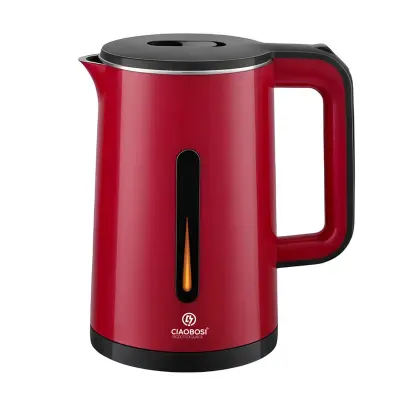 Električni grelnik vode 0.6L 1500W z avtomatskim izklopom Hitro segrevanje, Črna / Rdeča