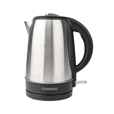 MELISSA, Grelnik vode 1,7 L 2200 W inox s Strix in skritim grelcem, Črna / Srebrna