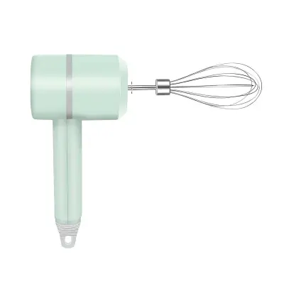 Brezžični polnilni mešalnik USB 20W z dvojnimi metlicami 1200mAh, Mentol zelena