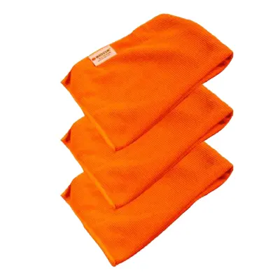 WHOOSH, Set 3 XL čistilnih krp iz mikrovlaken za elektronske naprave, Oranžna