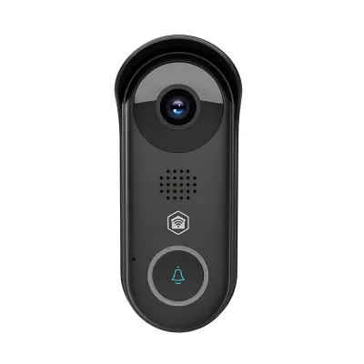 Nedis, Wi-Fi videodomofon 2MP Full HD 1080p IPX54 z nočnim vidom, Črna