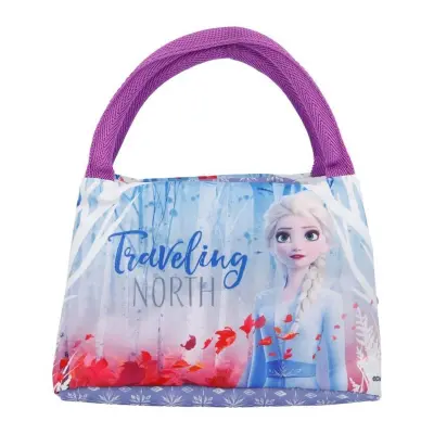 Frozen, Termo torba za zajtrk z udobnimi ročaji in zapiranjem na zadrgo, Vijolična