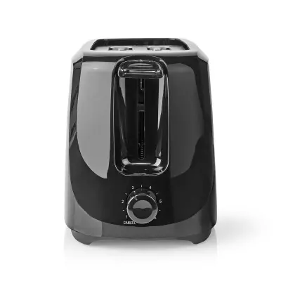 Nedis, Toaster z 2 režama in 6 stopnjami pečenja 700W, Črna