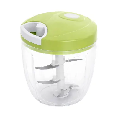 Cheffinger, Ročni multipraktik jeklena rezila posoda 900 ml, Zelena