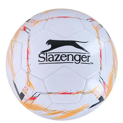 Slazenger, Nogometna žoga velikosti 5 za trening in tekme iz trpežnega poliuretana, Oranžna