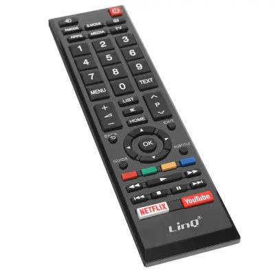 LinQ, Univerzalni daljinski upravljalnik za TV Toshiba z dosegom 8m, Črna