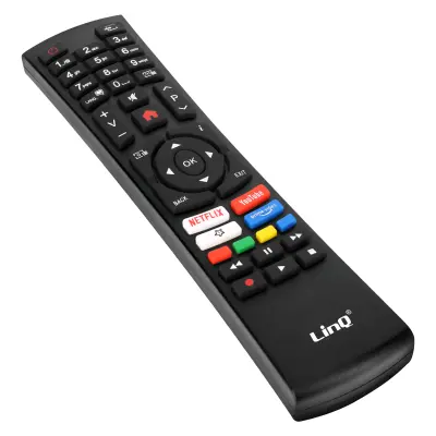 LinQ, Daljinski upravljalnik za TV Telefunken za HDTV / LED / LCD Signal do 8m, Črna