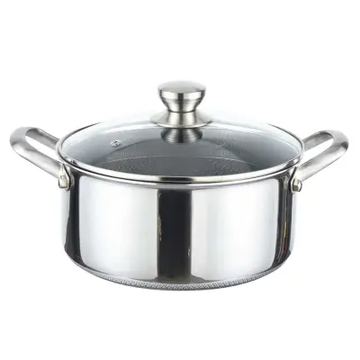 Cheffinger, Posoda 28 cm 8 l s prevleko proti prijemanju satja in pokrovom, Srebrna