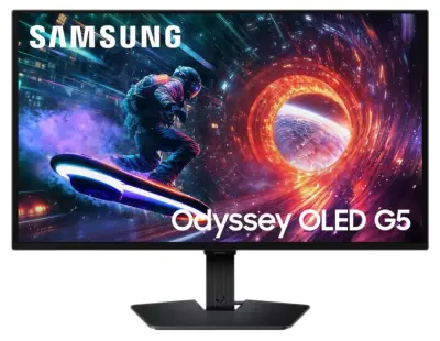 Monitor SAMSUNG Odyssey OLED G5 LS27FG500SUXEN 27 QHD 0,03 ms 180 Hz FreeSync G-Sync Črna