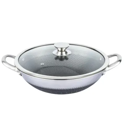 Cheffinger, Vok 36 cm s prevleko satja in pokrovom proti praskam, Srebrna