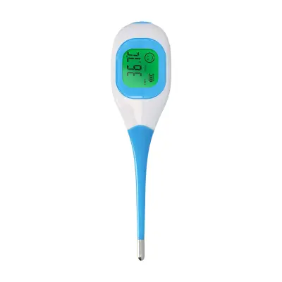 Fysic, Digitalni termometer z osvetljenim zaslonom in alarmom za povišano telesno temperaturo, Bela / Modra
