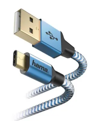 HAMA Reflected USB-A - Lightning kabel 1,5 m moder 201553