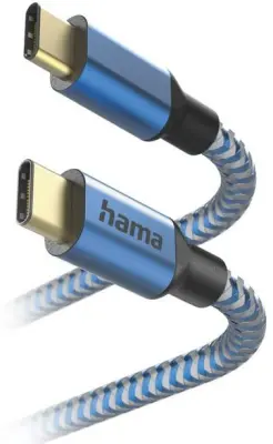 HAMA polnilni/podatkovni kabel Reflected USB-C - 1,5 m moder