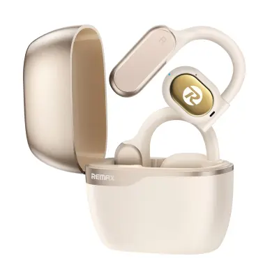 Remax, Brezžične slušalke z zračno prevodnostjo Open-Ear Bluetooth Vodoodporne IPX4, Bež