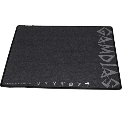 Gamdias, Podloga za miško za gaming PC, površina za natančen nadzor, velikost L, nedrseča, Črna