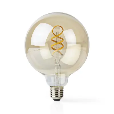 Nedis, Povezovalna žarnica Wi-Fi LED 4,9W 360lm E27 SmartLife Globe Shape, Bela