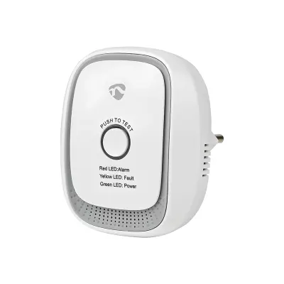 Nedis, Pametni detektor plina 75dB trajnost 5 let SmartLife, Bela