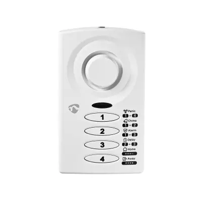 Nedis, Alarm za vrata in okna s sireno 85 dB in magnetnim tipalom, Bela